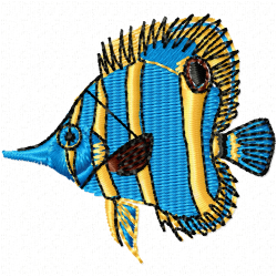 Fishes Embroidery Design 9